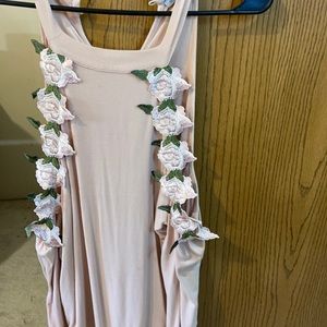 Pink and floral bodysuit